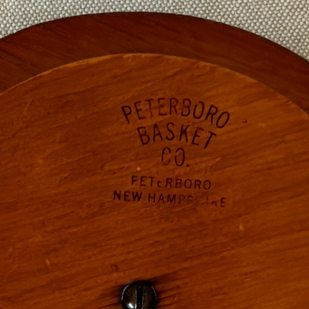 Vintage Peterboro Basket Co.Wooden Lidded Bucket Barrel - Picture 2 of 12